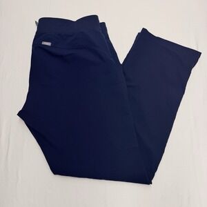 FIGS Technical Collection Kade Cargo Scrub Pants Women's XL Tall Navy Blue